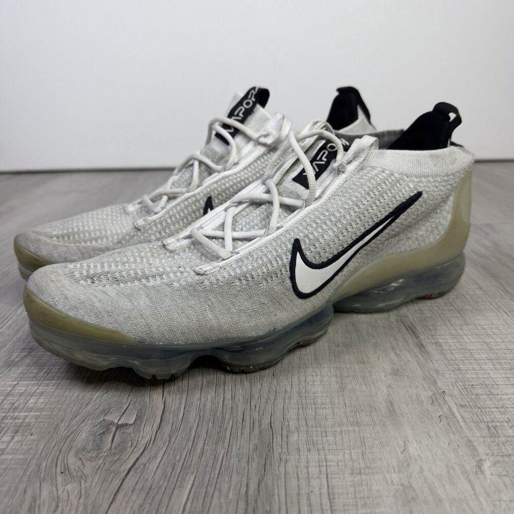 Nike Air VaporMax 2021 Flyknit Monochrome Sneakers DH4084- 100 Mens Size 14 H
